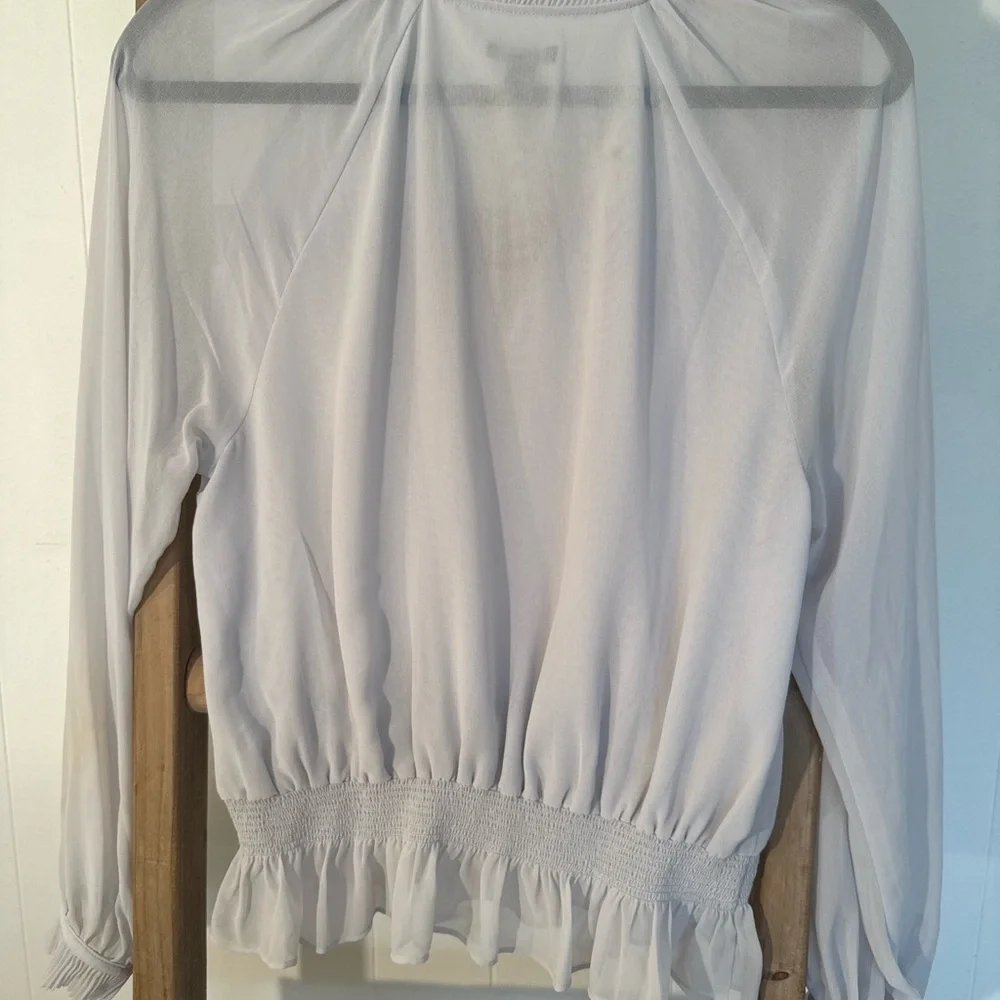 Ann Taylor Gray Blouse - Picture 3 of 3